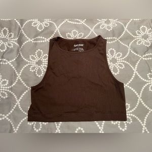 brown Garage seamless tank top